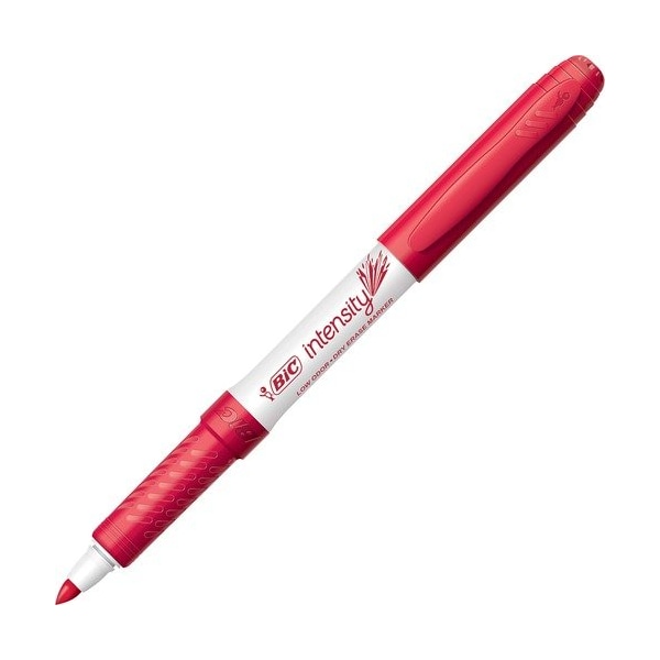 Bic BIC GDE11RD, INTENSITY LOW ODOR DRY ERASE MARKER, FINE BULLET TIP, RED, DOZEN, 18PK BICGDE11RD - main